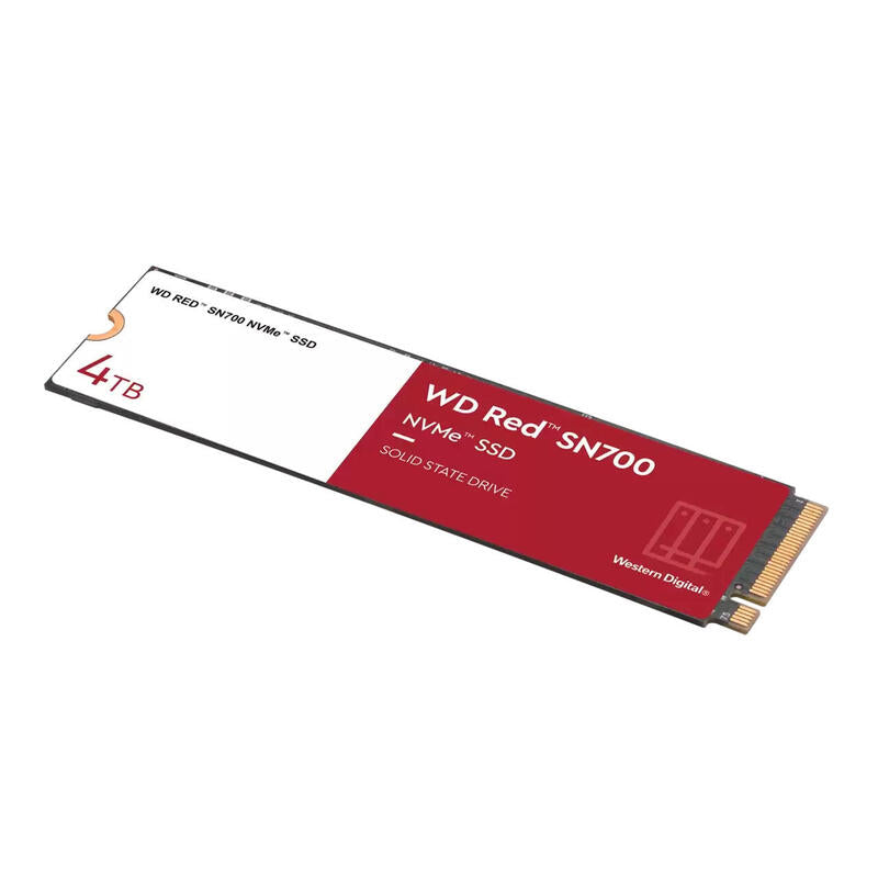 Disco Ssd Western Digital Red Nvme 4tb Pcie Sn700, Geb3 8gb/S, (R:3400/W:3100 Mb/S) Tbw 5100