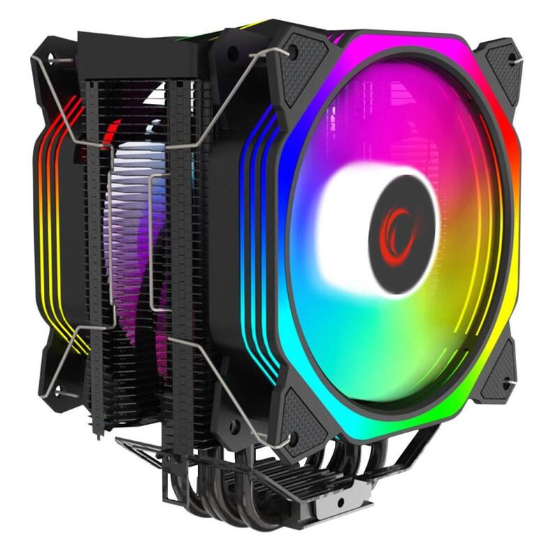 Disipador De Cpu Rampage Octagon C60 Lga 1700/Am5 1800 Rpm 2 Ventiladores Argb De 120 Mm