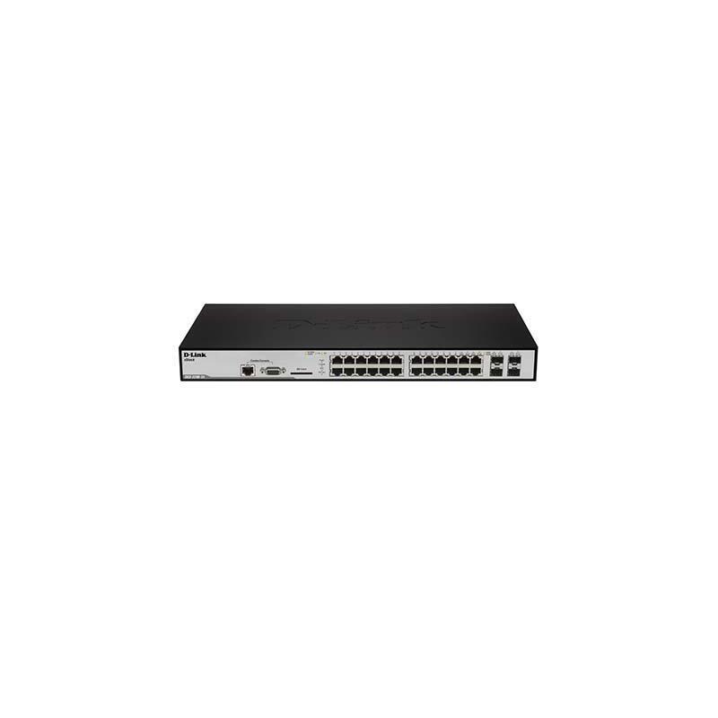 Dlink Dgs-3200-24 Metro Ethernet Xstack  20-Port 10/100/1000mbps Gigabit Managed  Layer 2 Switch + 4-Port Combo 1000baset/Sfp