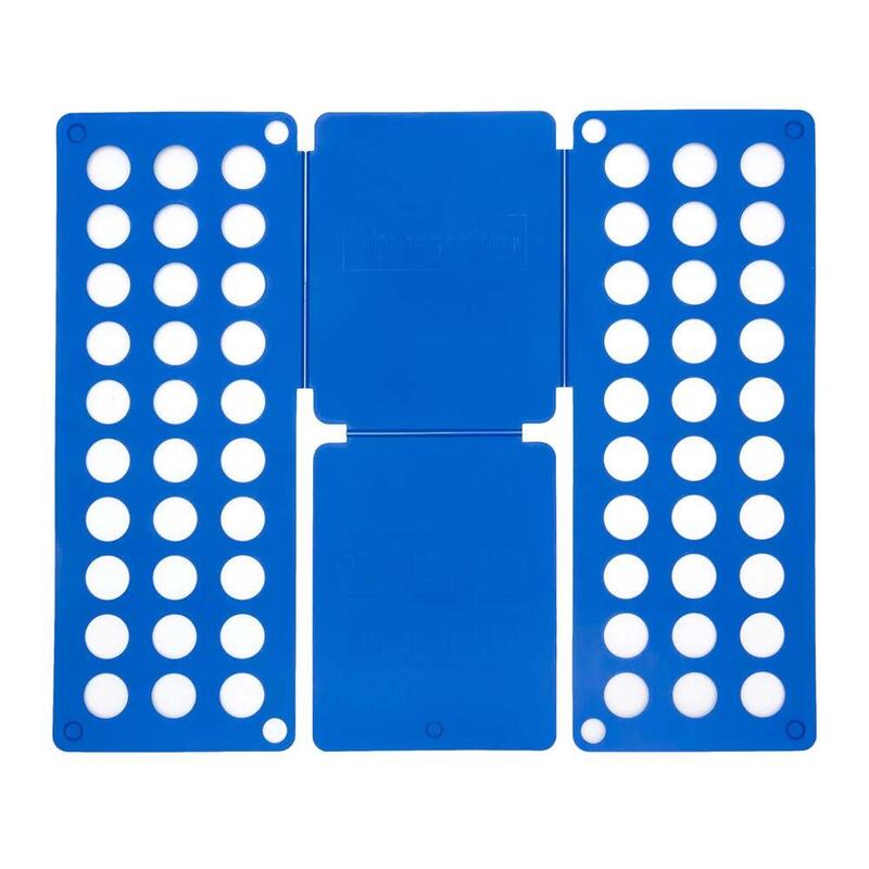 Innovagoods Doblador De Ropa - Polipropileno - Plegable - Uso Sencillo - Compacto - 24x59x1cm - Azul