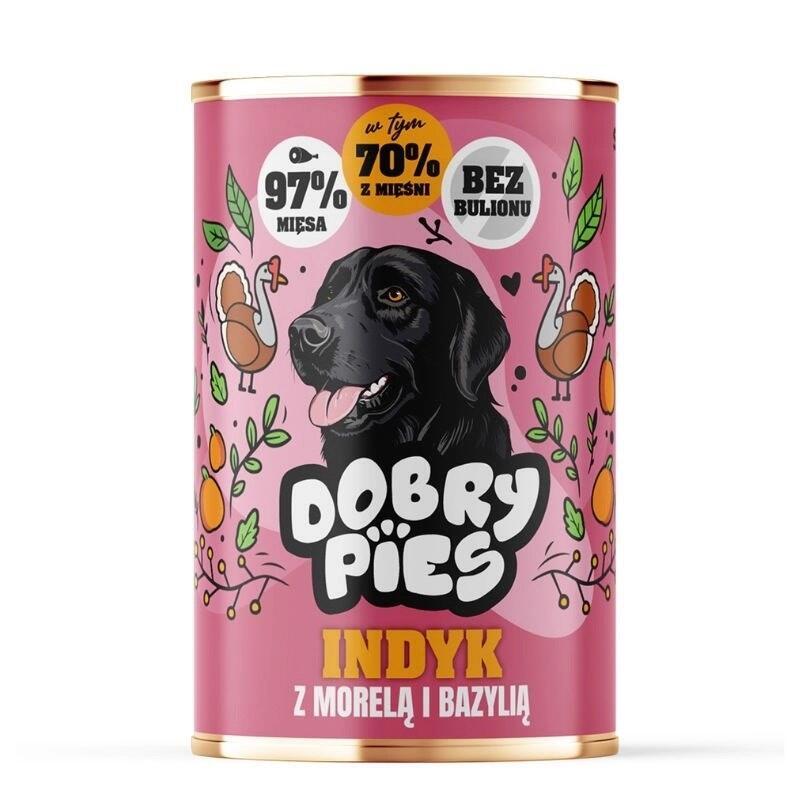 Dobry Pies Turkey With Apricot And Basil - Comida Húmeda Para Perros - 400g