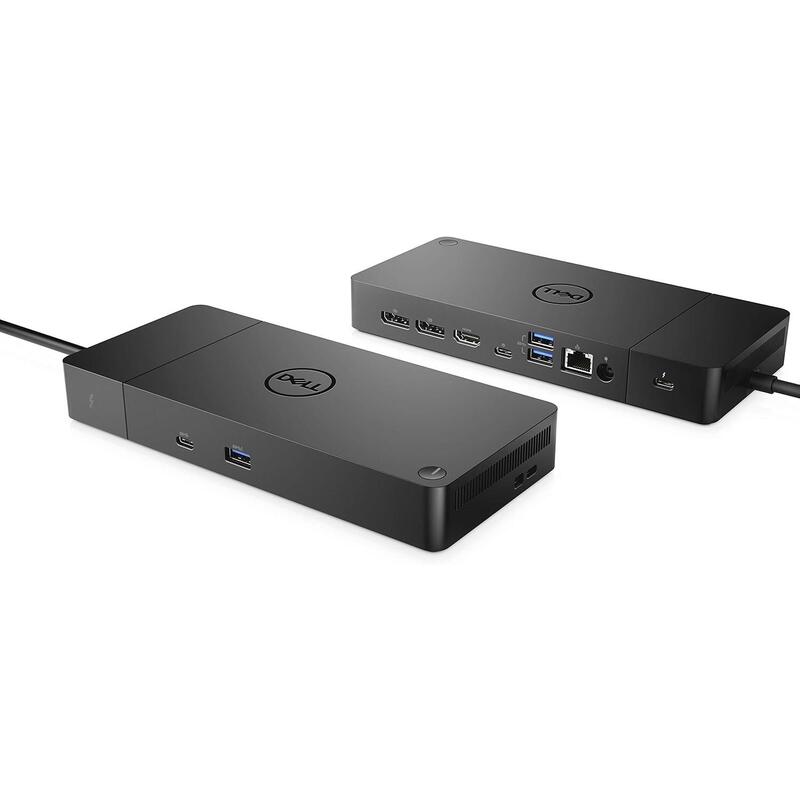 Docking Station Reacondicionado Dell Wd19tbs  180w Negro 3 Usb-C 2 Dp 1 Hdmi 3 Usb 3.0 Rj45 Thunderbolt 3.0   Con Cargador 130w