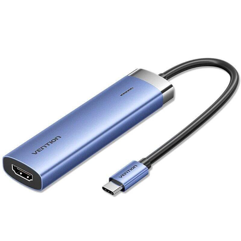Docking Usb Tipo-C Vention Tgesb 3xusb 1xhdmi 1xusb Tipo-C Pd