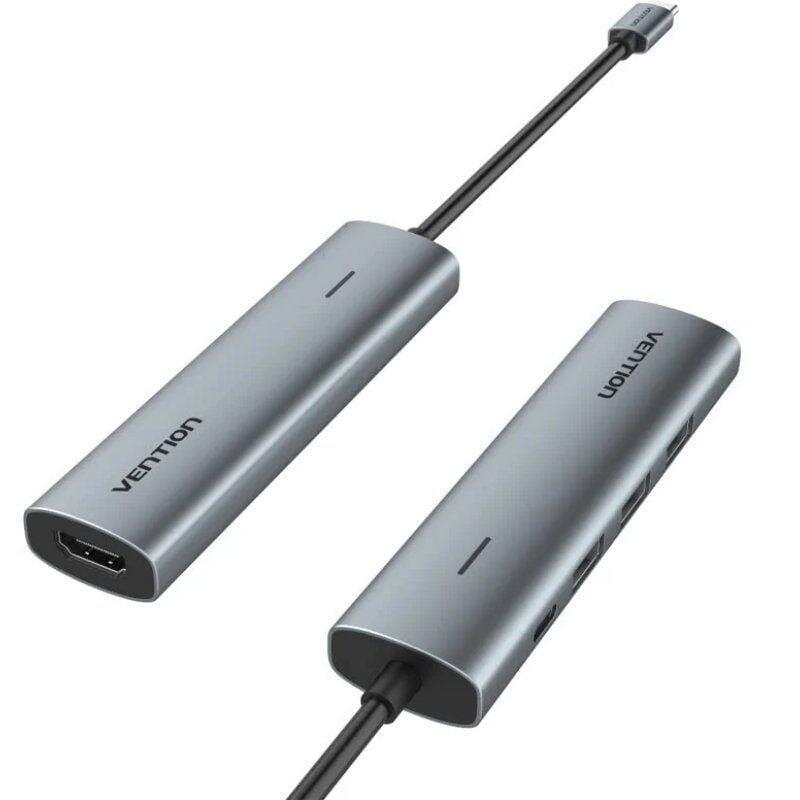 Docking Usb Tipo-C Vention Tgghb 3xusb 1xhdmi 1xusb Tipo-C Pd