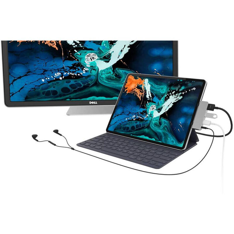 Dockingstation Hyperdrive 4 En 1 Usb-C Ipad Pro4-In-1 Hd319e-Silver