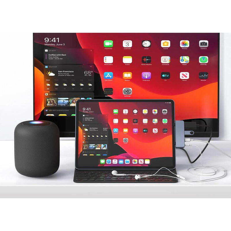 Dockingstation Hyperdrive 4 En 1 Usb-C Ipad Pro4-In-1 Hd319e-Silver