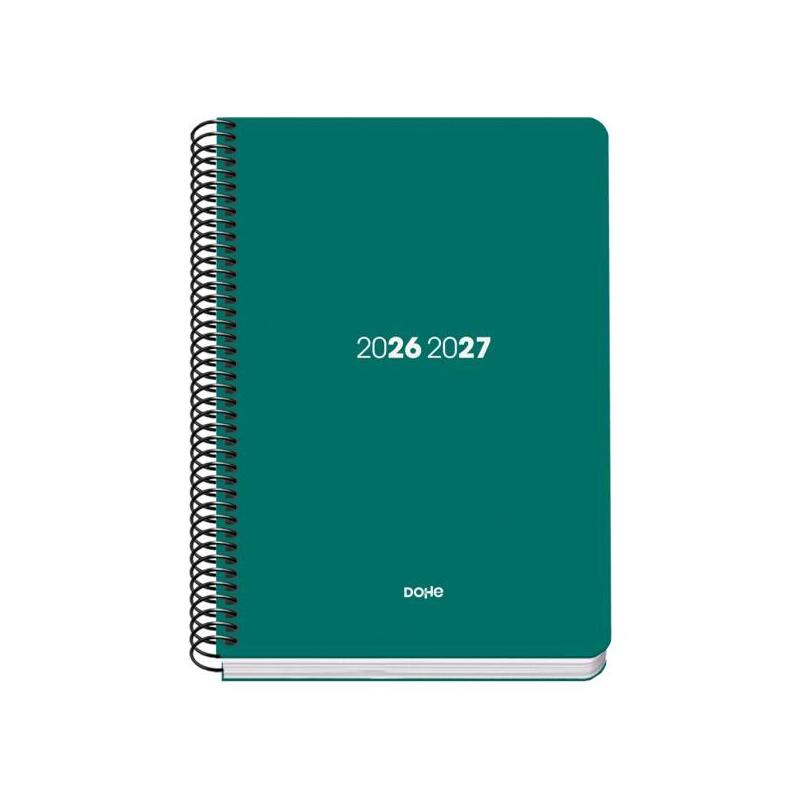 Dohe Basic Element Agenda Escolar 26/27 - Formato A5 - Semana Vista - Papel Offset Ahuesado 70g - Cubierta De Carton