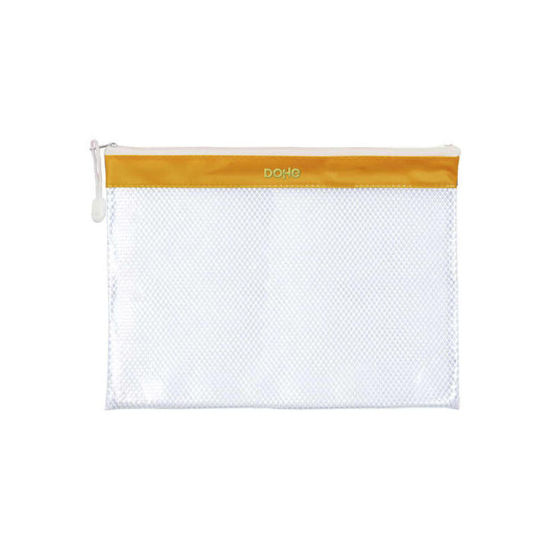 Dohe Bolsa Cremallera Pvc - 32x24cm - Ideal Para Documentos A4
