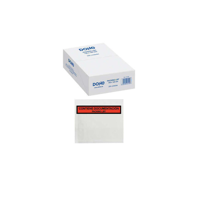 Dohe Caja De 250 Sobres Autoadhesivos - Para Envio De Documentos - Packing List Especial Envios