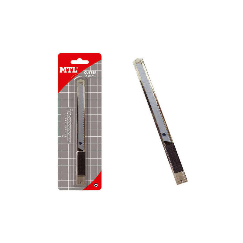 Dohe Cutter De Acero Inoxidable - Cuchillas Tronzables De Acero - Sistema De Bloqueo De Cuchilla - Blister Individual
