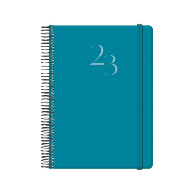 Dohe Denver Agenda Anual - Dia Pagina - Sabado Y Domingo Misma Pagina - Cierre Con Goma Elastica - Tamaño 15x21cm -