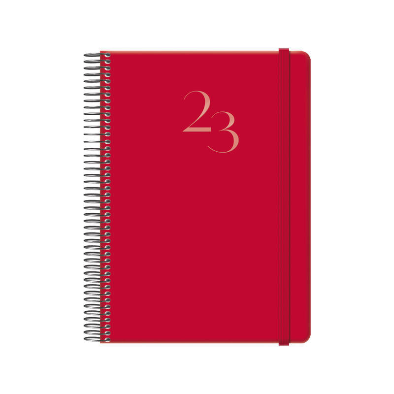 Dohe Denver Agenda Anual - Dia Pagina - Sabado Y Domingo Misma Pagina - Cierre Con Goma Elastica - Tamaño 15x21cm -