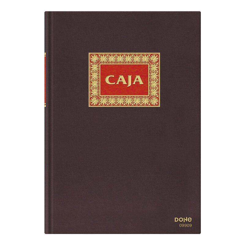 Dohe Libro De Contabilidad Caja - Folio Natural - Encuadernacion En Tela - 100 Hojas Papel Offset Registro De 100gr