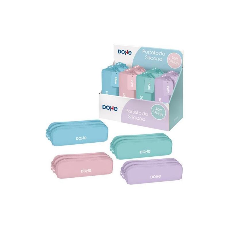 Dohe Portatodo Serenity 200x60x70mm Silicona Soft Touch Colores Surtidos  Pastel Expositor 8 Ud
