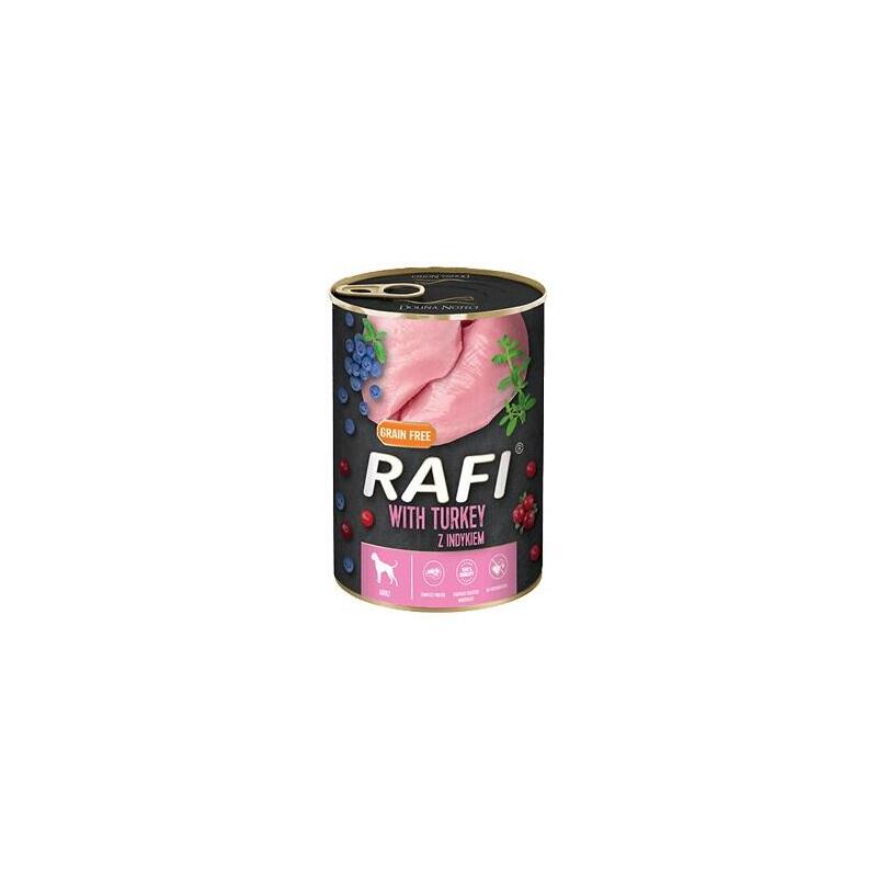 Dolina Noteci Rafi Comida Húmeda Para Perros Con Pavo, Arándanos Y Arándanos Rojos - 800g
