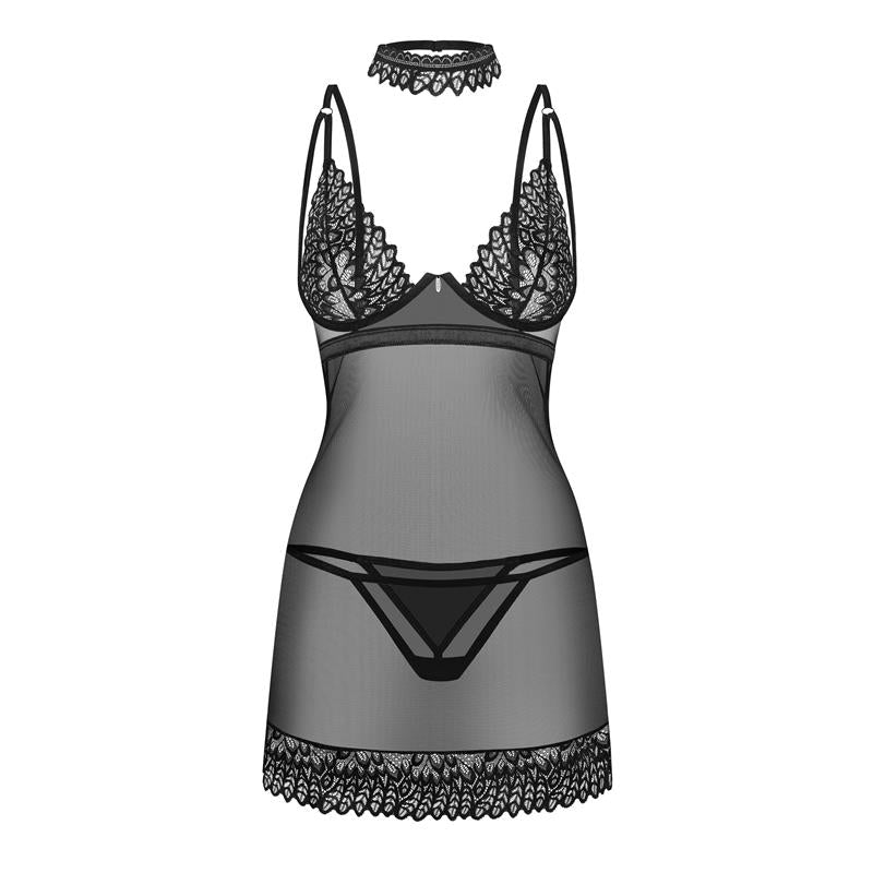 Donarella Chemise Y Tanga Talla (Interno):Xs/S