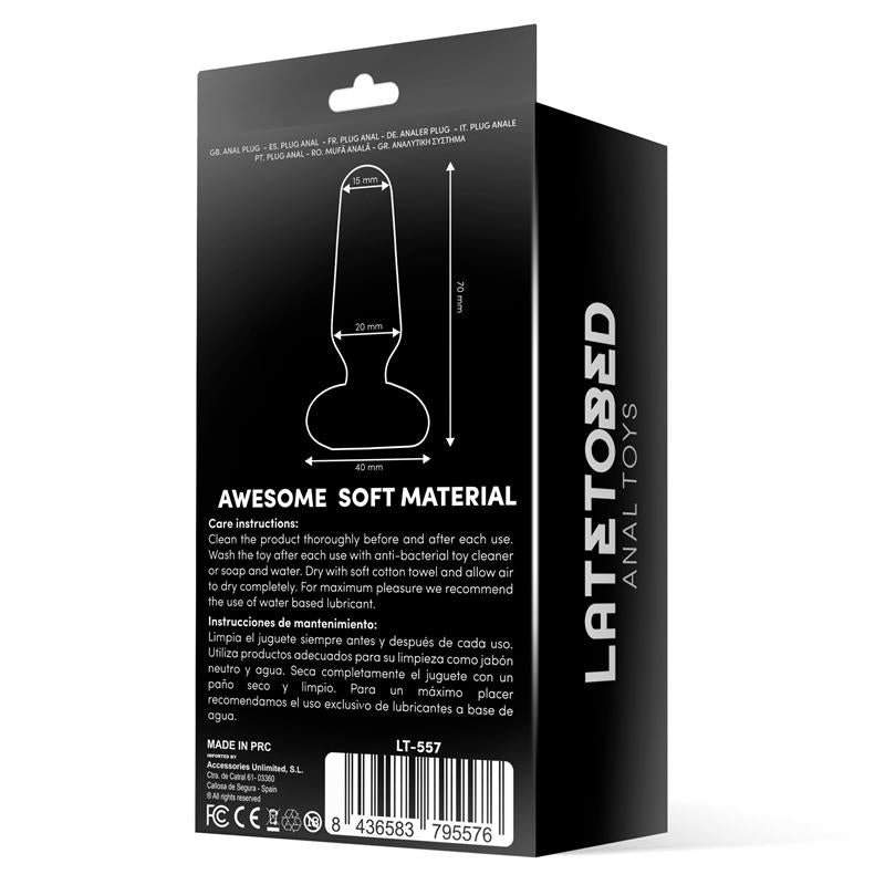 Doon Plug Anal De Silicona Negro
