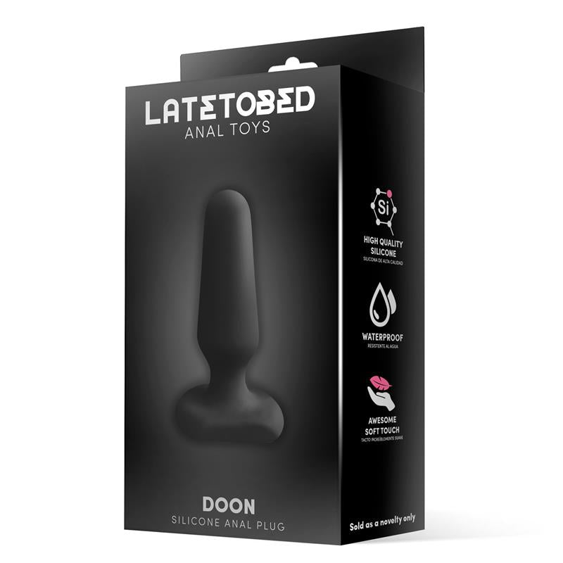 Doon Plug Anal De Silicona Negro