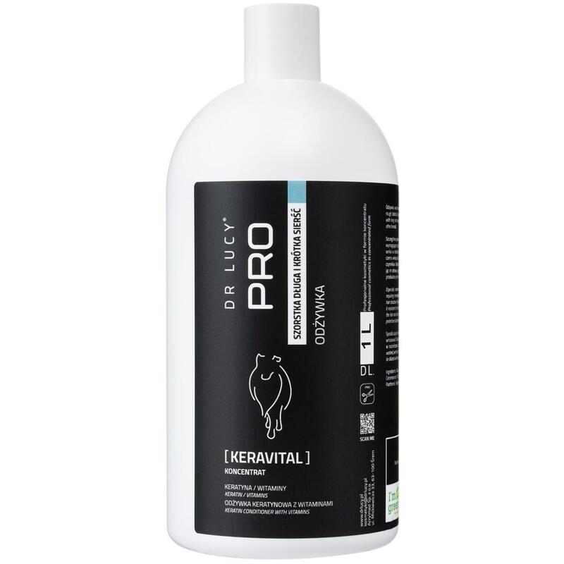 Dr Lucy - Pro Keravital 1l - Acondicionador Con Keratina Y Vitaminas Para Perros De Pelo Largo Y Áspero