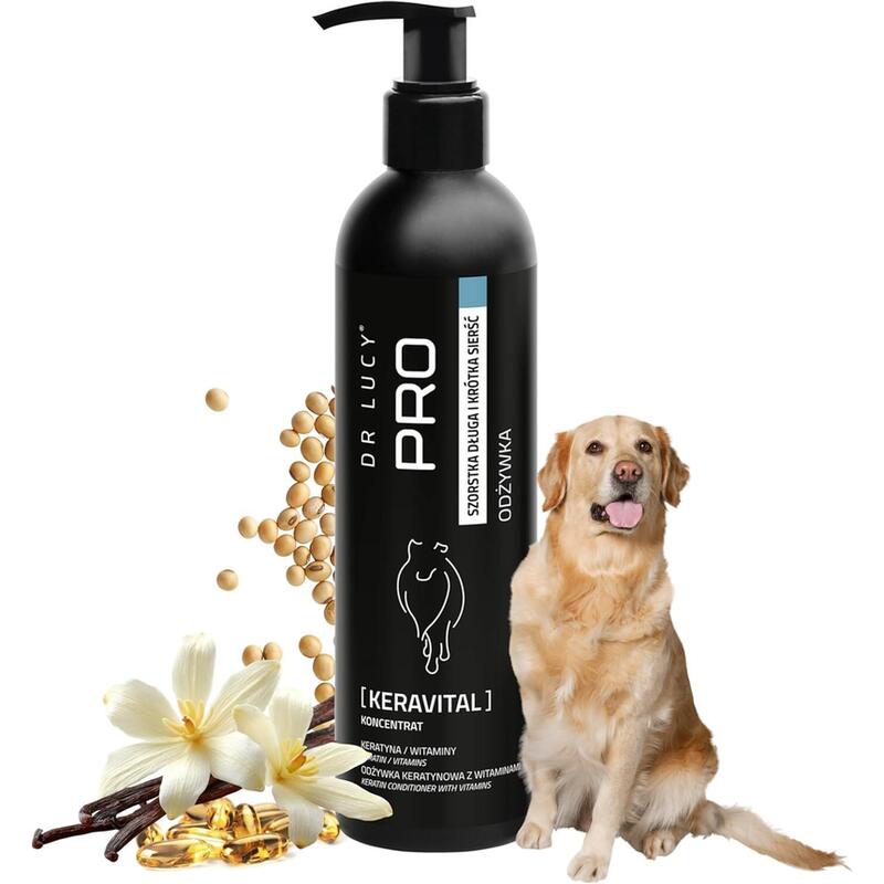 Dr Lucy - Pro Keravital 250 Ml - Acondicionador Con Keratina Y Vitaminas Para Perros De Pelo Largo Y Áspero