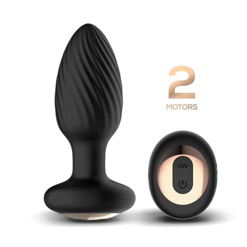 Drago Plug Anal Vibración, Movimiento Twister 360º Y Control Remoto