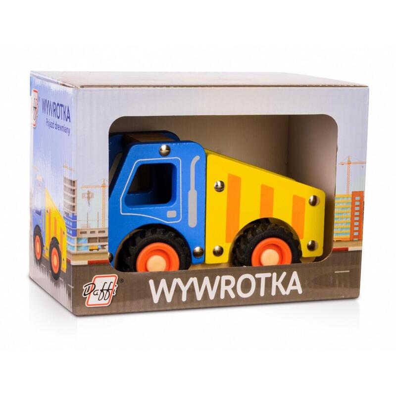 Drewniane Auto Z Oponami Wywrotka