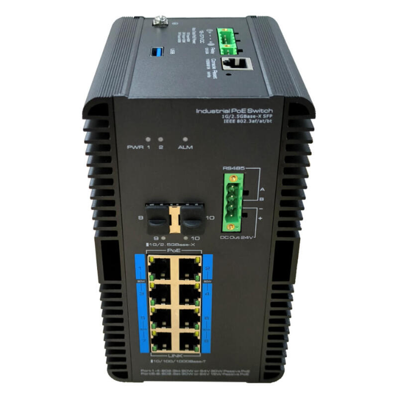 Drnet Isge10l2-8pbt-240w Switch Poe Industrial 8 Puertos Gigabit +2sfp 2.5gbps 240w Gestionable Layer2