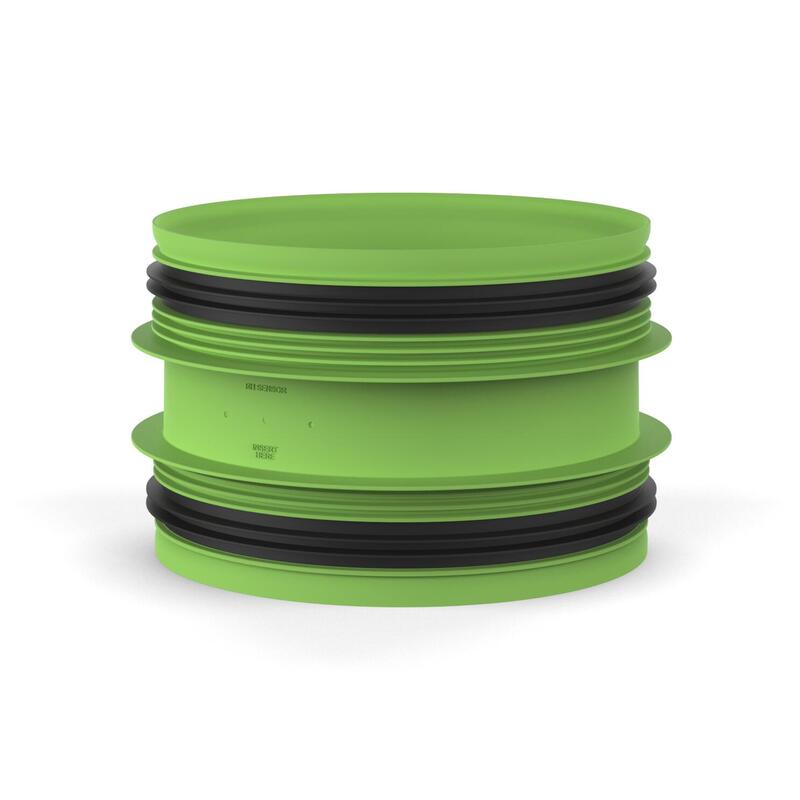 Duco Connection Piece With Joint  D180-D180 (M M)