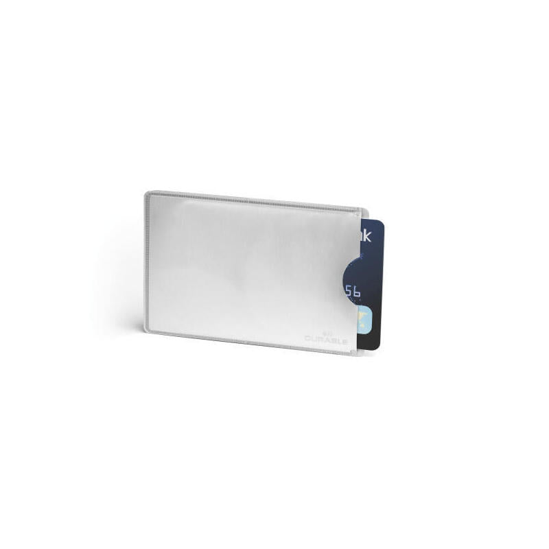 Durable Funda Para Tarjetas De Crédito Rfid Secure 10 Unidades Plateado
