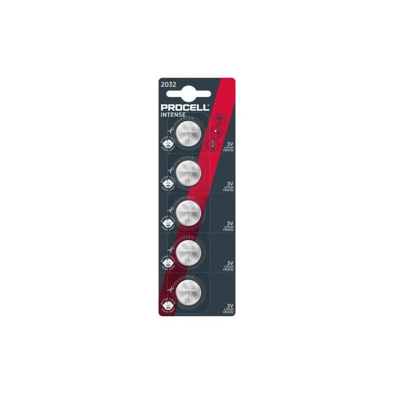 Duracell Battery (Cr2032) Button Lithium (5 Batteries/ Blister) 3v, 220mah