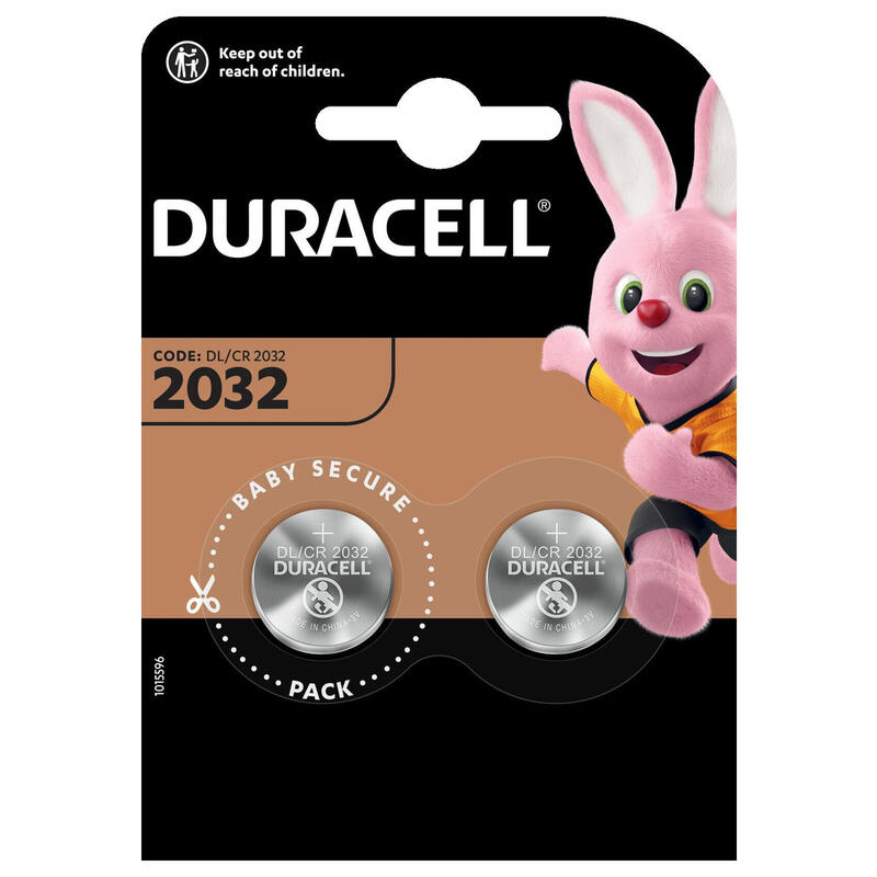 Duracell Dl2032b2 Pila De Boton De Litio Cr2032 3v (2 Unidades)