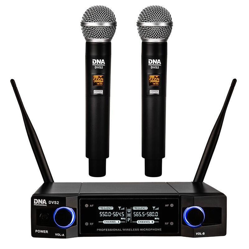 Dvs2 - Mikrofon Inalámbrico, 2x Nadajnik Doreczny  + Baza, Pasmo Uhf 560-590 Mhz
