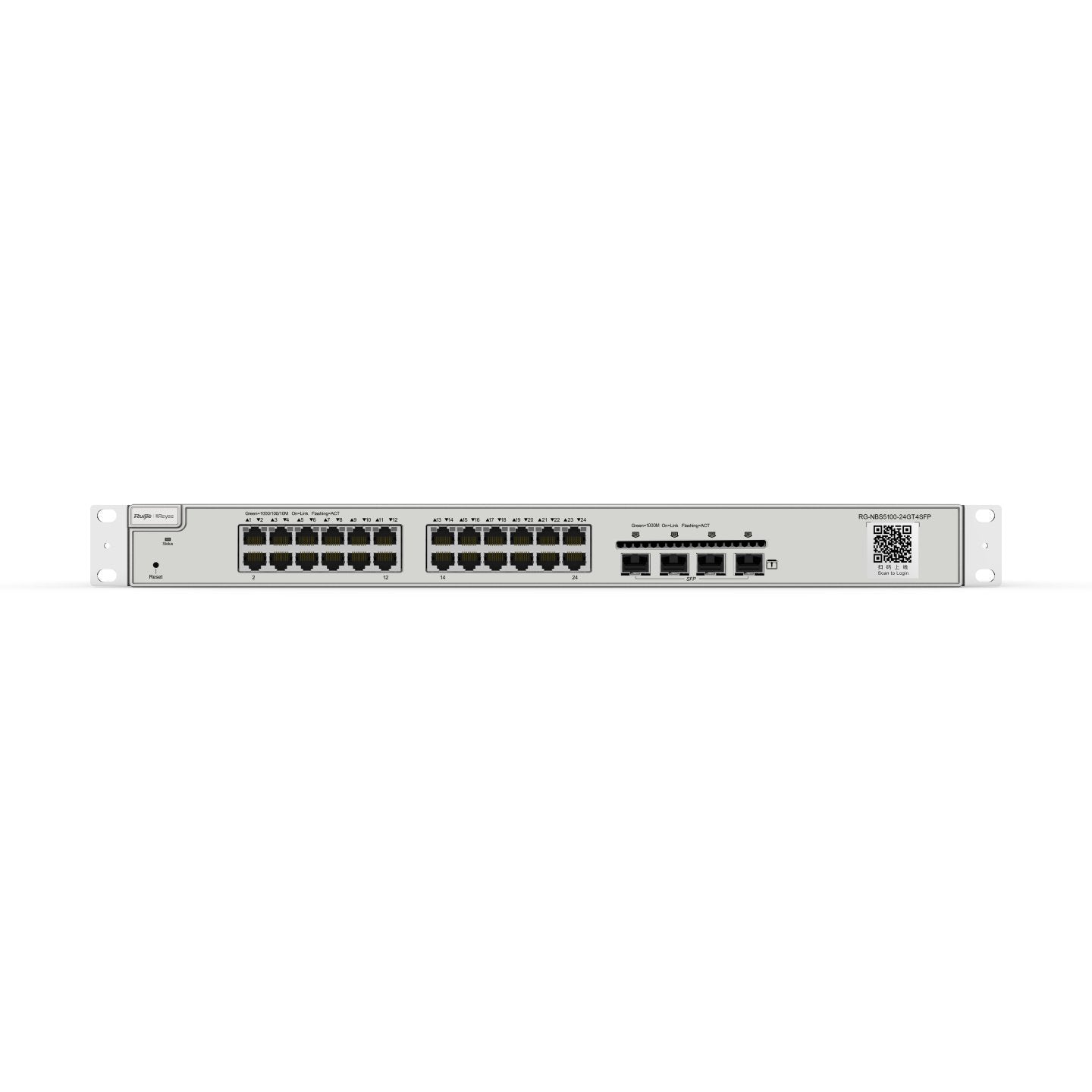 EAN 6971693271098 - Ruijie Networks RG-NBS5100-24GT4SFP switch Gestionado L3 Gigabit Ethernet (10/100/1000) Negro imagen 1
