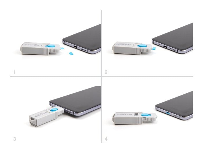 Delock 20949 Bloqueador De 10 Puertos Para Puerto Micro Usb Hembra