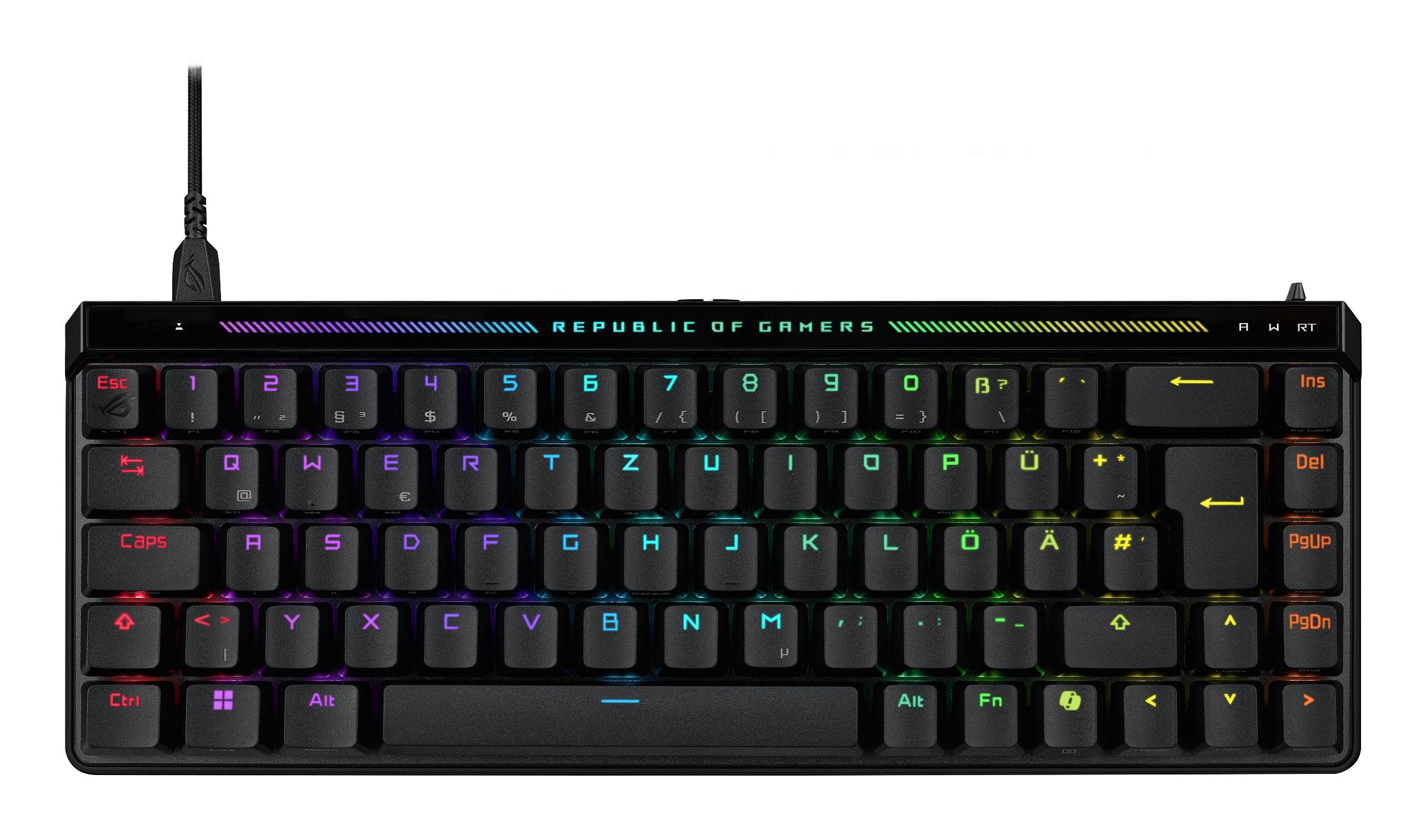EAN 4711387651858 - ASUS ROG Falchion Ace HFX teclado Juego USB QWERTZ Alemán Negro imagen 11