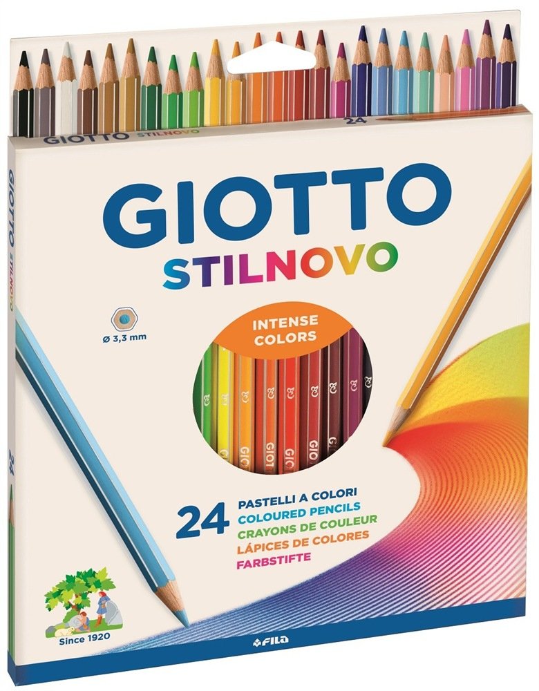 Giotto Lápices De Colores Stilnovo Hexagonales Estuche De 24