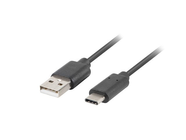 Lanberg Cable Usb-A A Usb Tipo C 0.5m Negro Ca-Usbo-10cu-0005-Bk