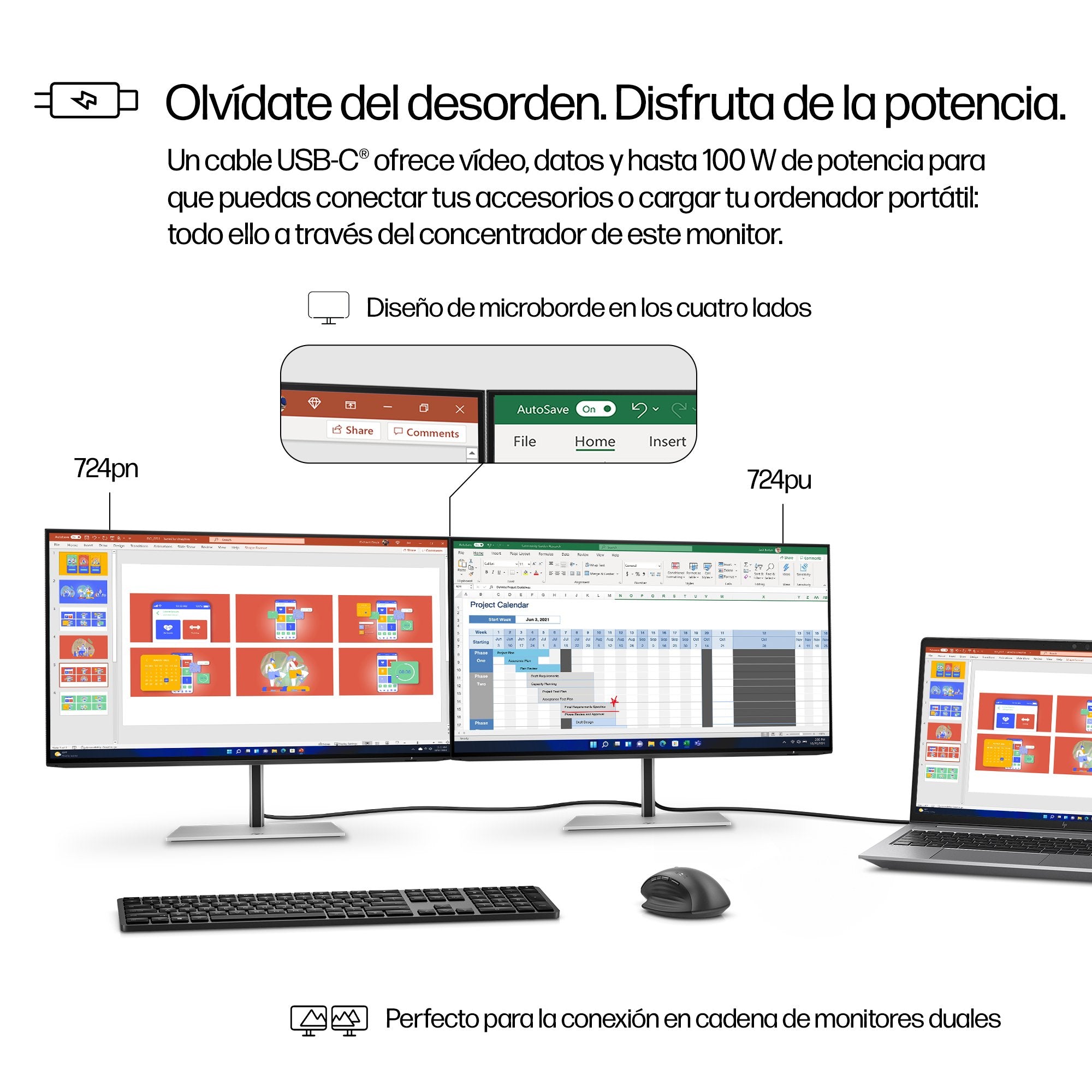 EAN 5715063476314 - HP Series 7 Pro 724pu pantalla para PC 61 cm (24") 1920 x 1200 Pixeles LCD Plata imagen 6