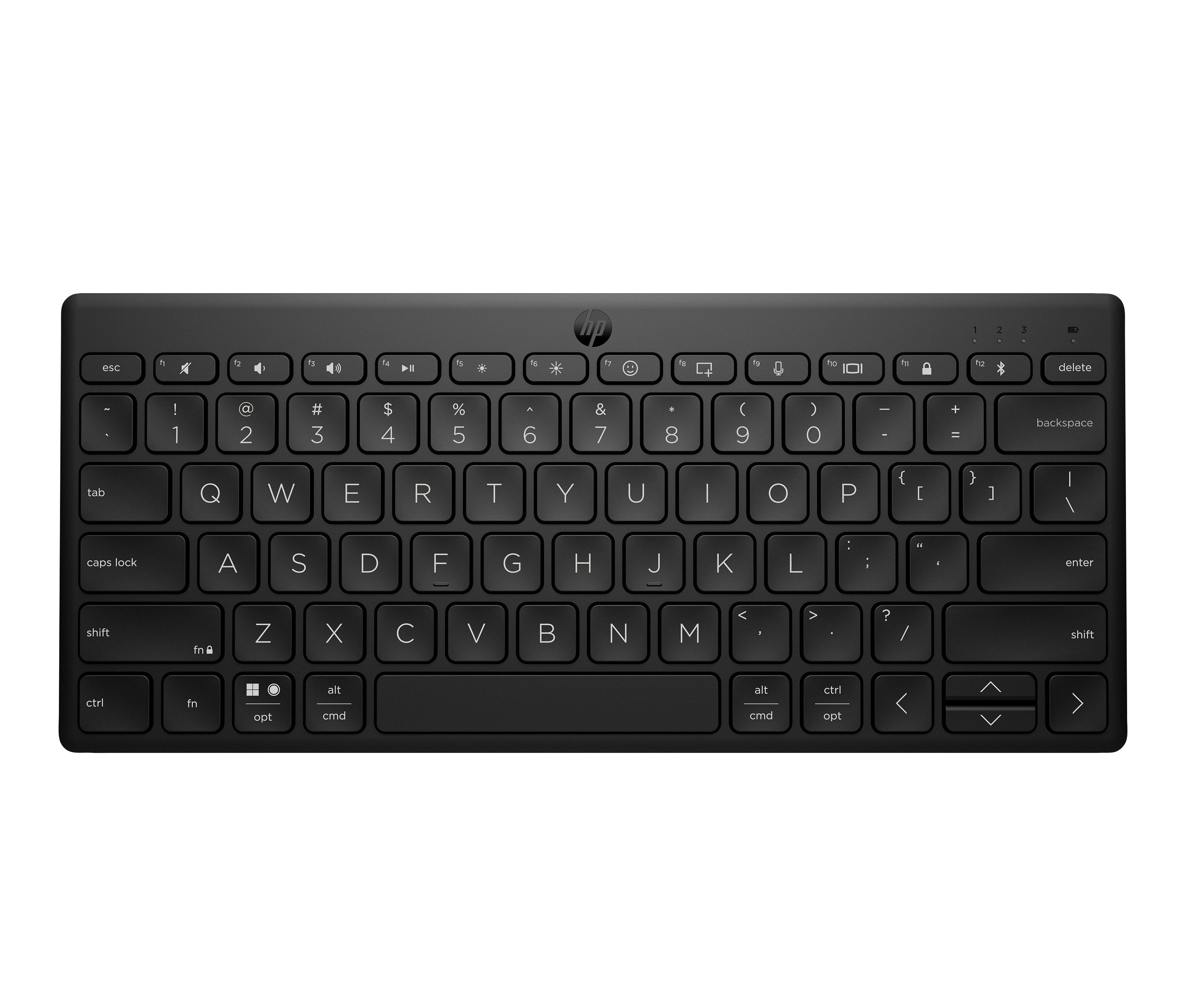 EAN 196548515943 - HP 350 BLK Compact Multi-Device Keyboard teclado Hogar Negro imagen 15
