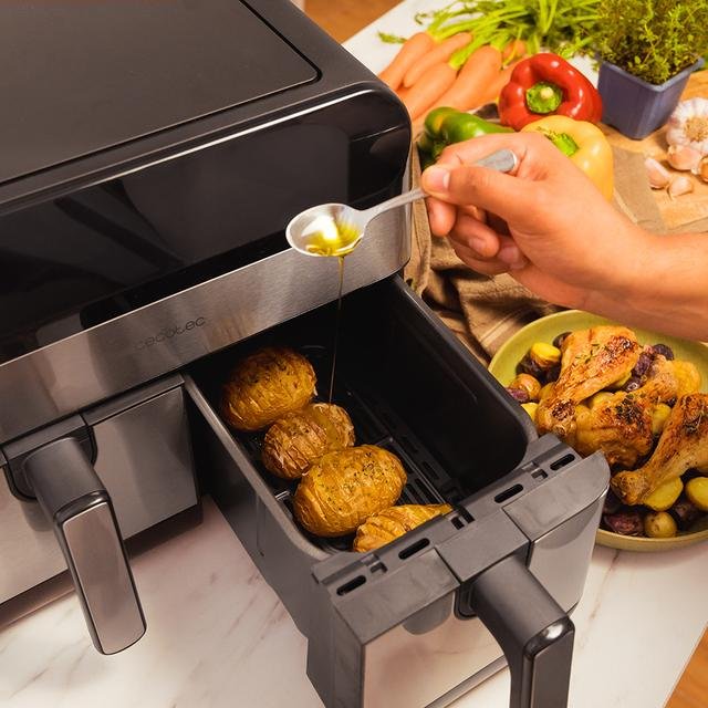Freidora De Aire Cecotec Cecofry Advance 9000 Inox 9l 2800w