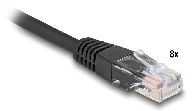 Delock Rj45 Trunk-Cable 4 X Stecker Zu 4 X Stecker Cat.5e Utp Schwarz