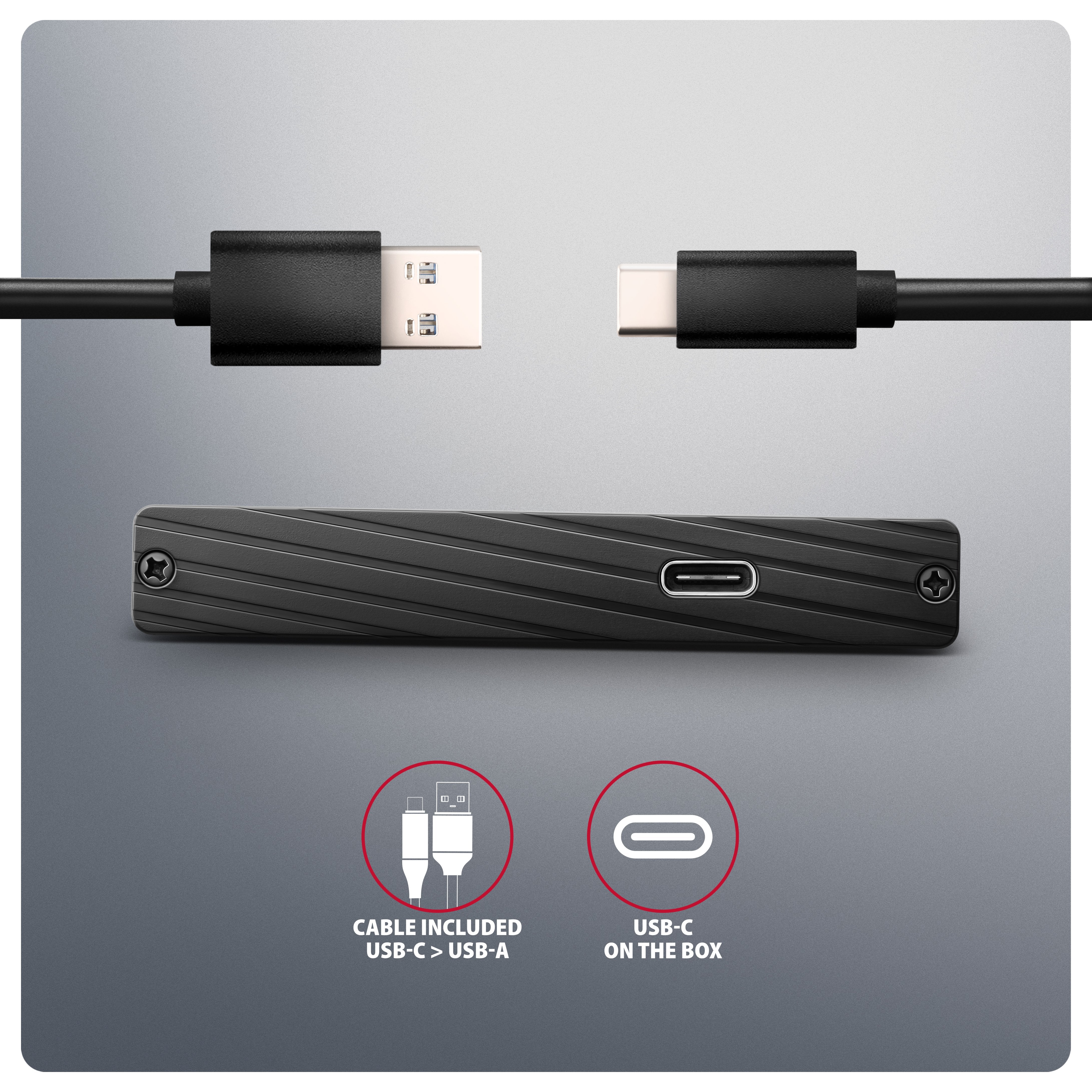EAN 8595247908919 - Axagon EE25-XA6C caja para disco duro externo Carcasa de disco duro/SSD Negro 2.5" imagen 5