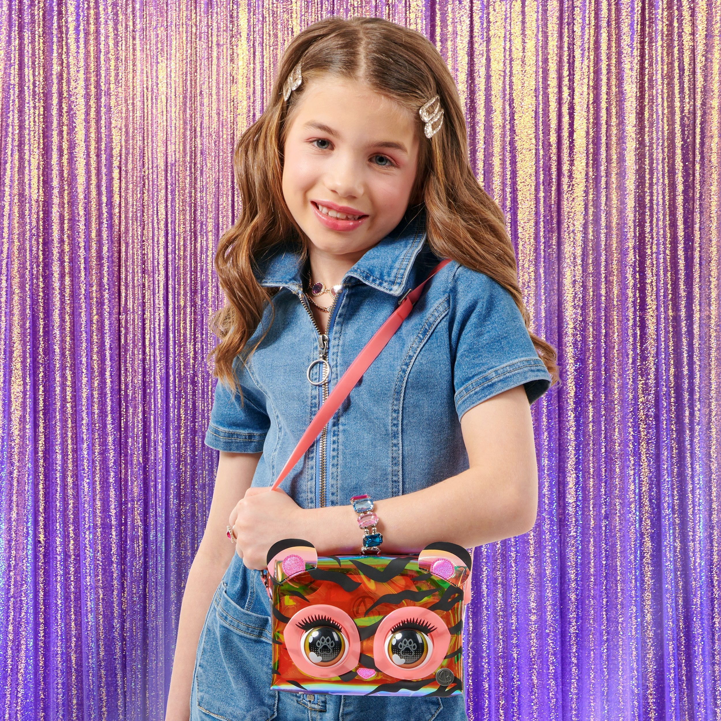 Bolso Spin Master Purse Pets Holographic Tiger Multicolor 6068209