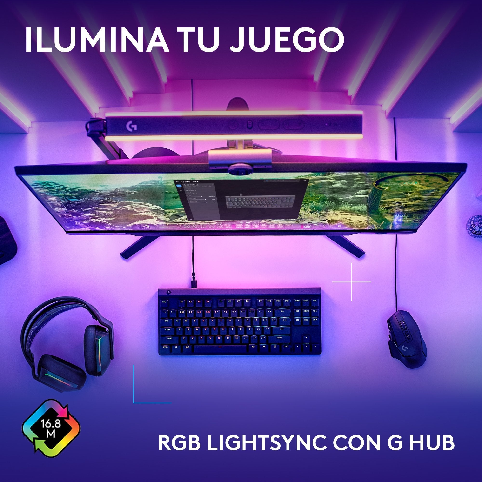 EAN 5099206123236 - Logitech G 920-012891 teclado Juego USB QWERTY Español Negro imagen 6