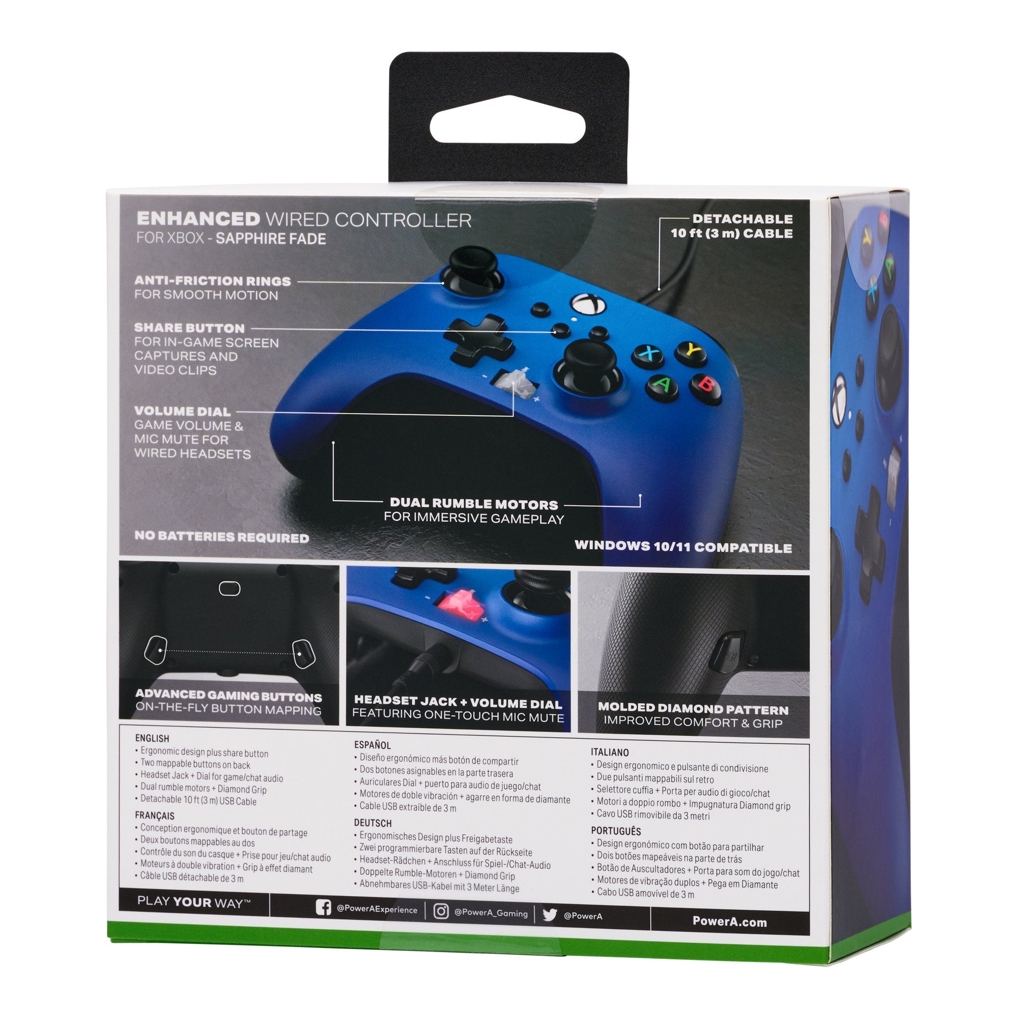 Mando Avanzado Xbox Series X/S Wrls Sapphire Fade