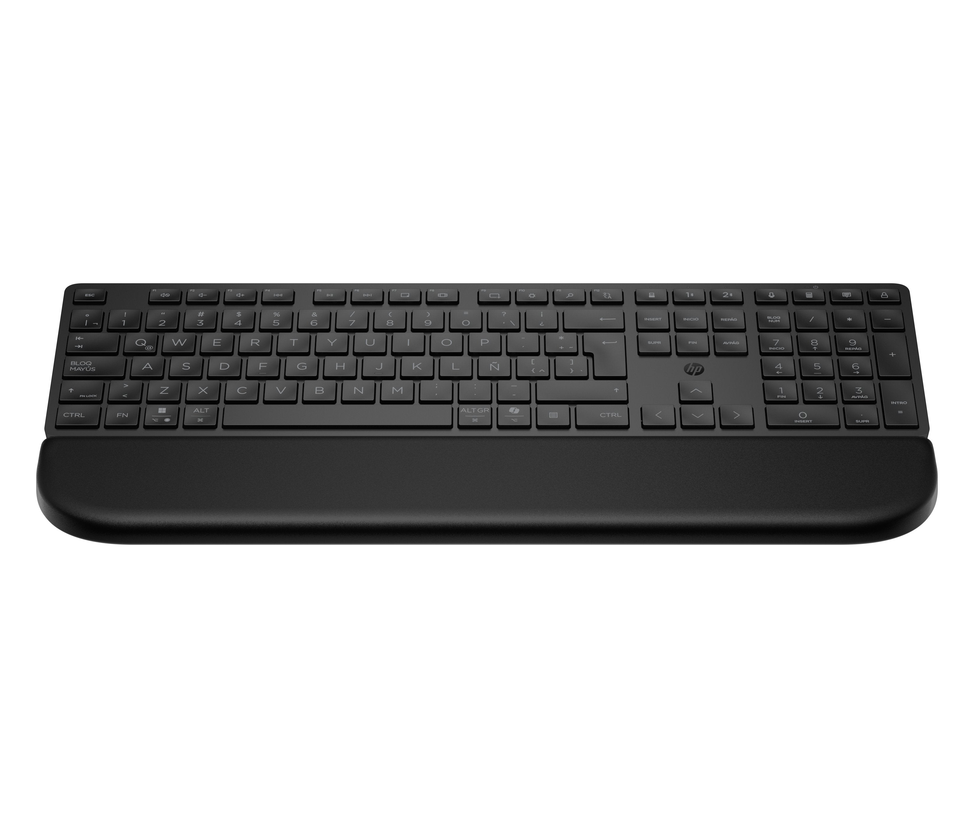EAN 0198990909790 - HP Multi-Device Dual-Mode Keyboard with Palm Rest 580K teclado Negro imagen 1