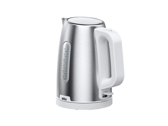 Tetera Eléctrica Braun Wk 1500  1,7 L 2200 W Acero Inoxidable, Blanco