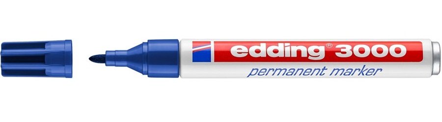 Edding - Marker - 3000 - 4-3000003 - Blau - 1.5-3mm - 10er-Pack