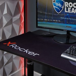 Xrocker Gaming Tisch Gris Höhenverstellbar Aluminium Carbon