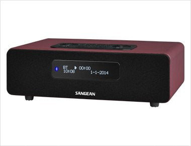 Sangean Ddr-36 Bt Red Radio Con Sintonización Digital De Sobremesa Dab+ Fm-Rds Bluetooth Entrada Auxiliar